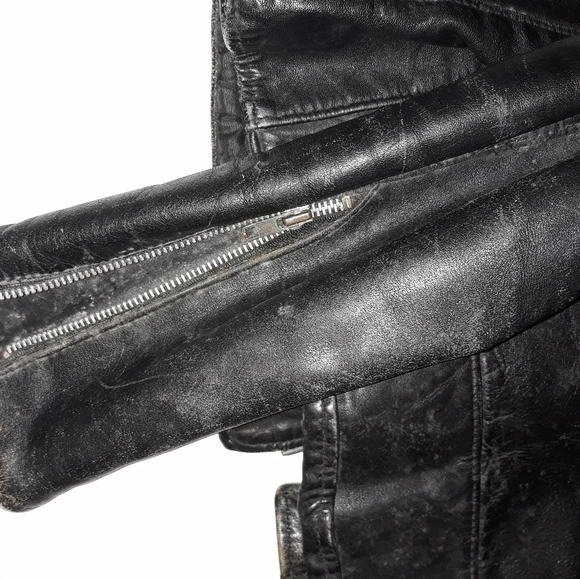 Vintage 70s leather jacket sz.44 - Picture 4 of 11